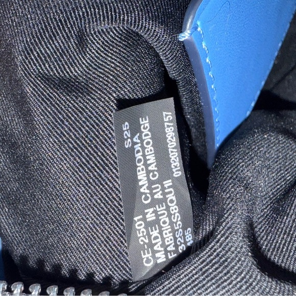 Michael Kors Kyla Small Convertable Pouchette in Blue and Black - Picture 5 of 8